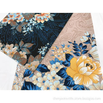 Flower Style Cotton Stretch Printed Fabric